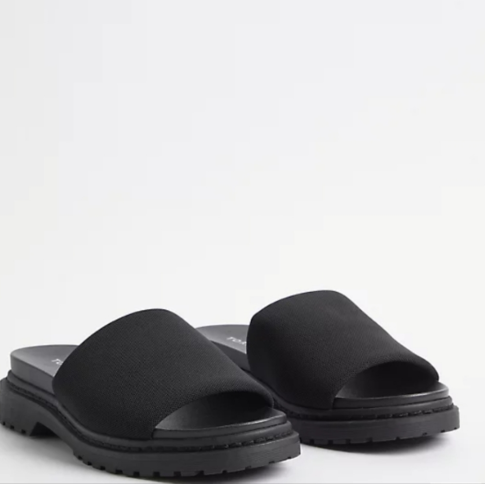 Chunky slide sandals-size 10W extra wide